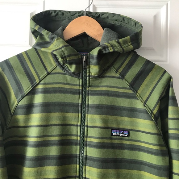 Patagonia Sweatshirt Striped Pullover Hoodie Full Zip Jacket - Picture 3 of 11